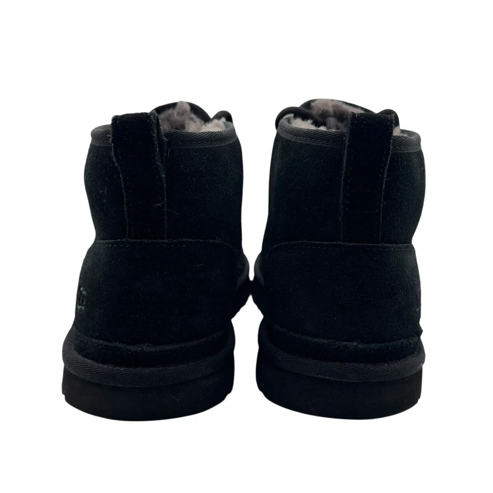 UGG Neumel Men's Black Suede Chukka Boots‎ Shearling Lined Size 11